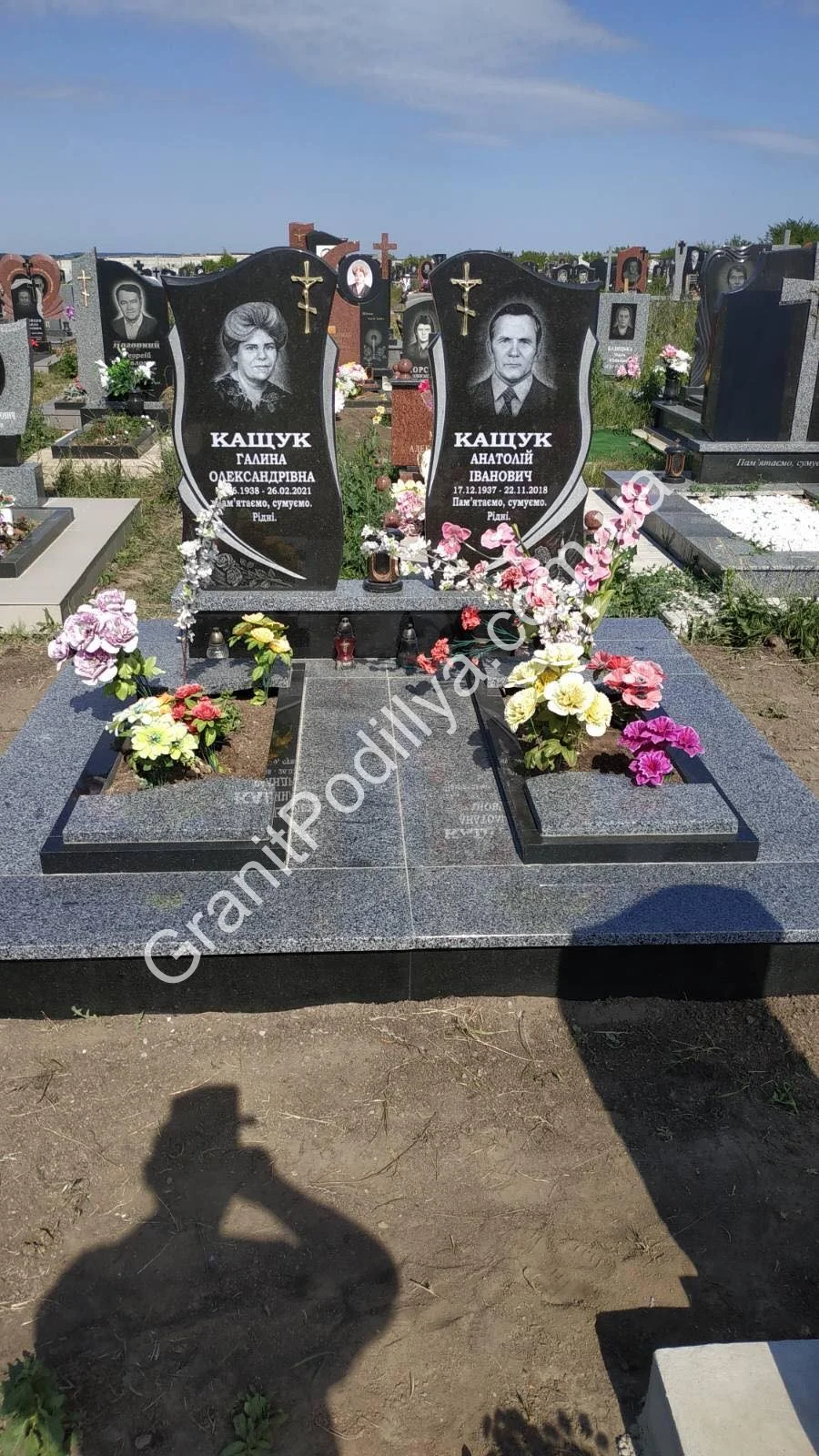 Подвійний пам'ятник з граніту - Кам'янець-Подільський | GranitPodillya